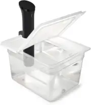 Collapsible Hinged Lid Compatible with Anova Nano or Instant Pot and Container