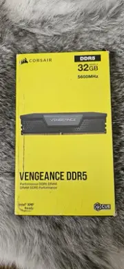 CORSAIR Vengeance RGB DDR5 RAM 32GB (16GBx2) 6400MHz - Black - NEW!