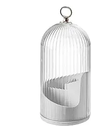 Concealed Toothbrush Holder - 3 Slots Beauty Brushes Storage,Rotating 3-Slot Bathroom Toothbrush Holders with Sliding Lid, for Vanity Makeup Brushes