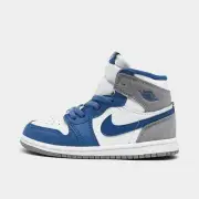Kids' Toddler Air Jordan Retro 1 High OG True Blue/White/Cement Grey FD1413 410