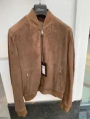 Brioni Leather Jacket Mens Size 48
