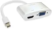 LINDY 4K Compatible Mini DisplayPort to HDMI to VGA Multi Converter Adapter (Model Number: 41726)