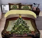 3D Light Tree Gift O252 Christmas Quilt Duvet Cover Xmas Bed Pillowcases Fay