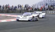 Porsche 962C Derek Bell Hans Stuck Silverstone 1984 Motor Racing Old Photo