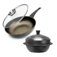 在飛比找momo購物網優惠-韓國原裝進口KitchenArt鑄造灶釜鍋