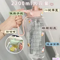 在飛比找樂天市場購物網優惠-2000cc水壺水壺2000ml直飲水壺透明水壺水杯女超大容