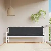 Generic Garden Bench Cushions 2pcs Black 200x50x7cm Oxford Fabric,Home & Garden,Decor,Chair & Sofa Cushions