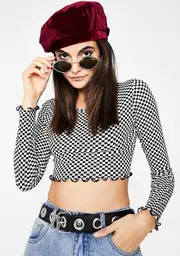 Chex In Motion Crop Top