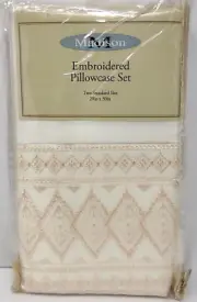 Madison Embroidered Pillowcase Set Two Standard Size