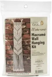Solid Oak Small Format Macrame Kit-Chevrons