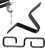 Copper V Style Hook Hanger, Rain Chain Adapter Clip | Secure Rain Chain Adapter in V-shaped Design | Lightweight, Easy to Install Gutter Clip with Copper Hook for Efficient Water