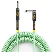 Premium Guitar Coil Cable 40 Feet, Instrument Coiled Curly Cord for Guitar Ba...