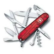 Victorinox - Huntsman Swiss Army Knife Red Transparent 1.3713.T (Made in Switze