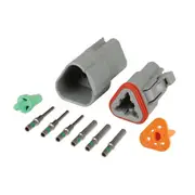 Deutsch DT 3-Way 3 Pin Electrical Connector Waterproof Plug Kit