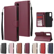 For Samsung S25 S24 S23 S22 FE Note20 Ultra S10 Wallet Leather Luxury Case Cover