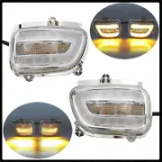 Clear/ Smoke Motorcycle LED Front Side Turn Signal Indicator Lights for Honda Goldwing GL1800 F6B 2001-2006 2005 2004 GL 1800