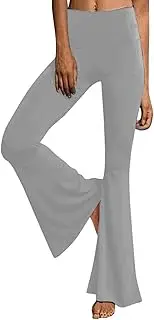 [Generic] Women's Flare Yoga Pants Soft High Waist Bootcut Leggings with Tummy Control Bell Bottom Pants for Yoga Dance Workout