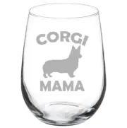 Corgi Mama Stemmed / Stemless Wine Glass
