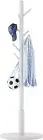 Aibiju Standing Coat Rack White Stand with 8 Hooks and Round base,