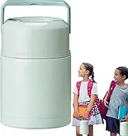 Xvilmaun Insulated Lunch Containers, Hot Food Lunch Container with Carry Handle Lid, Leak-Proof Thermal Jar for Picnic Camping Outdoor Travel School