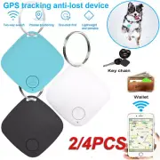 2PCS Locator GPS Tracker Wireless Bluetooth Anti-Lost Wallet Key Pet Finder