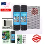 Lightweight Black Plastic Chicken Wire - 15.7IN x 33FT 2-Pack for Versatile Use