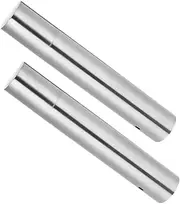DOITOOL 2pcs Stainless Steel Certificate Tube Portable Document Holder for Birth Certificates and Diplomas Stylish Decorative Diploma Storage Travel Friendly Organizer for Vital Documents