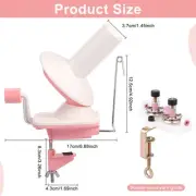 ABS Plastic Crocheting Ball Winder Yarn Ball Winder With Double Head Guide werwC
