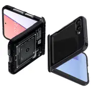SPIGEN Ultra Hybrid Pro Zero One Case Designed for Samsung Galaxy Z Flip 6 Case Air Cushion Protection Technology Hard PC Clear Raised Edge Cover