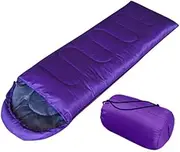Outdoor Camping Sleeping Bag Lightweight Winter Warm Envelope Sleeping Bags for Office Travel Hiking with Storage Bag，Red