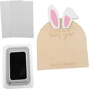 GRIRIW Newborn Handprint Footprint Kit Footprint Craft Kit Easter Bunny Theme Shower for Boys
