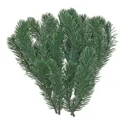 4.5" Artificial Green Pine Needles, 48 Pack Branches Twigs Stems Pick, Style 2