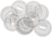 COHEALI 10pcs Scented Cup Labels Durable Paper for Candle Containers Stylish DIY Stickers for Handmade Transparent and Jars