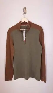 Smartwool Merino Thermal Baselayer Long Sleeve 1/4 Zip Men's Size M NWT
