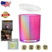 Bulk 20 Pack 6 Oz Candle Jars with Silicone Lids - Timeless Design for Crafting