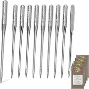 50 PCS Embroidery Sewing Machine Needles for Brother Size 75/11 130/705H HAx1 Sewing Needles for Brother Sewing Machine (5 Pack of 10 Needles)