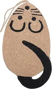 FUTUREORYY Wall Mounted Cat Scratcher Interactive Sisal Cat Scratching Mat with Cute Mouse Design for Indoor Promotes Healthy Claw Maintenance and Relieves Stress for Home Decor