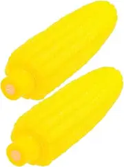 TOGEVAL 2pcs Corn Food Squishies Vietnamese Snacks Corn Stuffed Animal Stone Turkey Stress Ball Squishy Corn Decorative Corn Fidget Squishy Fake Corn Squishy Dumpling