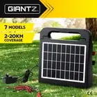 Giantz Solar Electric Fence Energiser 2.5-20km Powered Charger Farm Animal