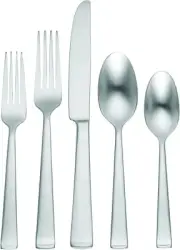 Oneida Satin Lewin 65-Piece Flatware Set Service for 12