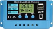 USB Solar Regulator Charge Controller | Solar Charge Controller with LCD Display - USB Port Timer Setting PWM Auto Parameter
