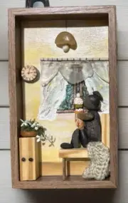 Baby, it’s snowing outside-Pebble art,paint,craft,original from Miranda P.6/10/1