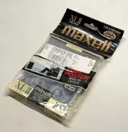 2 Vintage Maxell XL 100 Minute Type II High Bias Cassettes SEALED NOS