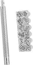 MINAOLULUS 1Set Animal and Plant Stamping Tool Set Stamps with Handle for Crafting Easy to Use Stamp Tools for Decorating Bookmarks Keychains Belts and More