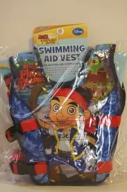 Swimming Aid Vest Jake and The Neverland Pirates 3-5 Yrs Floaties - Brand New