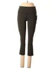 LULULEMON ATHLETICA Dark Olive Run On Crop Leggings - US 6