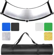 NEEWER Clamshell Light Reflector Diffuser， 66”×24” Photography Curved Lightin...