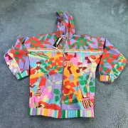 Farm Rio Jacket Womens Extra Small Firebird Multifloral Trefoil Tracksuit Adidas