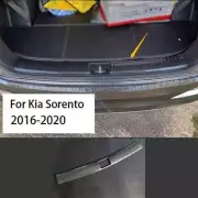 For Kia Sorento 16-2020 Carbon Fiber Steel Inner Rear Bumper Protector Guard (for: Kia)