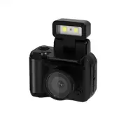 Digital Camera with 1.4 in LCD Screen, 1080P Charging Base Monoreflexes Shaped CMOS Compact Portable Video Recorder Easy to Operate, Black